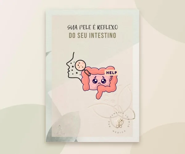 Capa do e-book Sua Pele é Reflexo do Seu Intestino