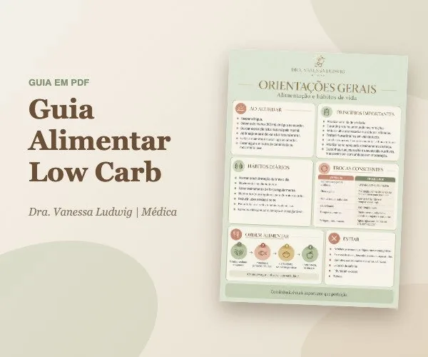 Capa do e-book Guia Alimentar Low Carb